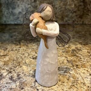 Willow Tree 1999 Angel of Friendship Angel with Dog Figurine